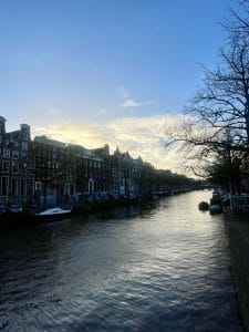 Sunset in Amsterdam